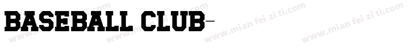 Baseball Club字体转换